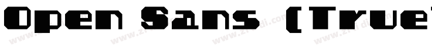 Open Sans (TrueType)字体转换